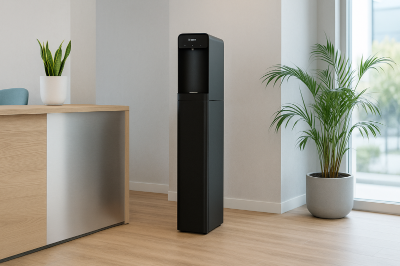 Aqa Drink SIP 30 Edafim BWT Noire dans un bureau moderne