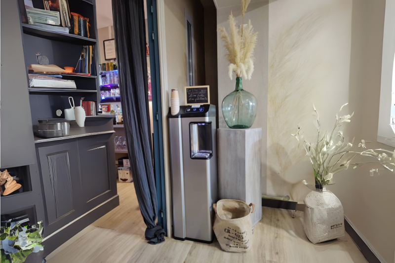 Fontaine installée pour l'équipe de notre client